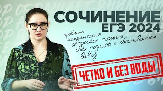 Сочинение по русскому языку ЕГЭ 2024 за 17 минут Структураклише Чётко и без воды [upl. by Monahan]