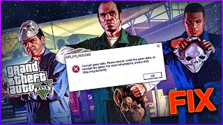 How to Fix corrupt game data please reboot or reinstall GTA 5  2022 [upl. by Arotak]