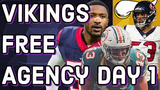 Vikings Free Agency Day 1 Reaction [upl. by Odnomyar]