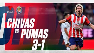 Highlights amp Goles  Chivas vs Pumas 31  Telemundo Deportes [upl. by Lim770]