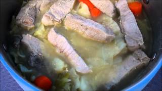 Country Ribs with Cabbage Potatoes and Carrots [upl. by Sucul]