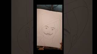 Bhagat Singh drawing short video Bhagat Singh drawing [upl. by Condon]