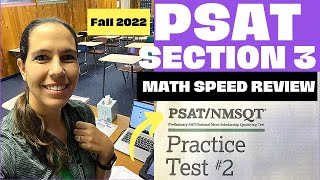 PSAT Math Speed Review Fall 2022 Section 3 of PSAT Practice Test EXPLAINED [upl. by Alram443]