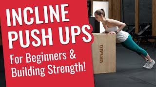 Incline Push Ups  Learn to Push Up for Beginners [upl. by Arola869]