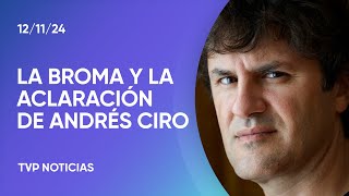 Andrés Ciro quotEs más importante el iluminador que el bajistaquot [upl. by Nidia]