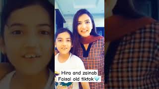 Hira amp zainab faisal old tiktok🩵shorts trending sistrology [upl. by Urd]