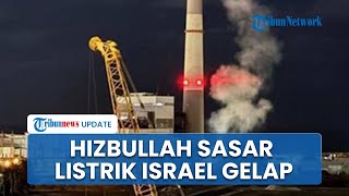 Kota Herzliya Israel Gelap Gulita seusai Dihantam Rudal Hizbullah Targetkan Pembangkit Listrik [upl. by Nessej]