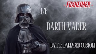 Darth Vader ot Toys MMS279  A new Hope 16 Action figure Star Wars Battle damaged custom [upl. by Dare]