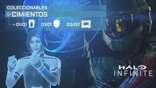 Halo Infinite  Coleccionables 💀📻  Misión 2  Cimientos [upl. by Eitsrik291]