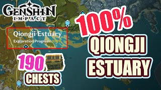 How to Qiongji Estuary 100 Exploration ⭐ ALL CHESTS GUIDE 【 Genshin Impact 】 [upl. by Prady764]