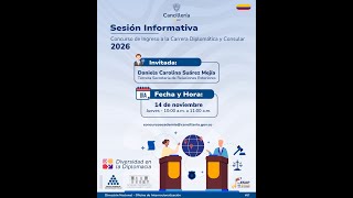 Concurso de Ingreso a la Carrera Diplomática y Consular 2026 [upl. by Eiblehs]