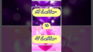 M Letter vs N Letter Comparison shorts fashion [upl. by Diamante348]