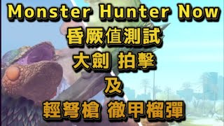 MHN 昏厥值解構 測試大劍 拍擊及輕弩槍 徹甲榴彈昏厥值 Monster hunter now mhn mhnow 魔物獵人now モンハンnow 大劍 輕弩槍 [upl. by Aramanta19]