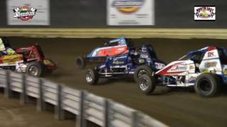 North East Wingless Sprint Car Highlights 43016 [upl. by Nodnrb]