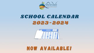 LCSD 20232024 Calendar Now Available [upl. by Zarihs]