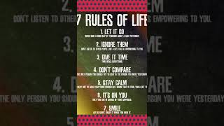 7 Rules Of Life rap music inspiring eye [upl. by Eniamrahc]