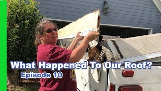 Popup Camper RV Rebuild  Roof Teardown  It just collapsed [upl. by Janka331]