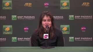 Bianca Andreescu Semifinal Match Interview [upl. by Lunn]