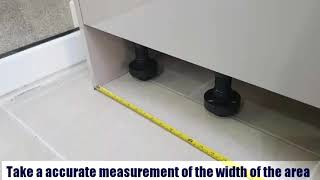 DIYHow to fit a plinth for kitchen units [upl. by Ainevuol]