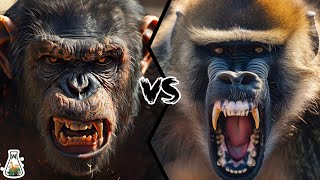 Chimpanzee vs Baboon  Who Would Win in a Fight [upl. by Friedly755]