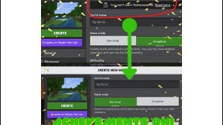 How to enable achievements on a creative world [upl. by Calley]