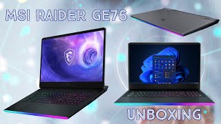 Unboxing Gaming Laptop MSI Raider GE76 Core i9  Setting Up  HSC Unboxing [upl. by Ennaed]