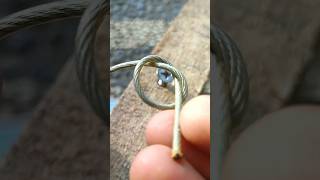 How to securely clamp a Grip steel wire on wood diy skills [upl. by Seabrook]