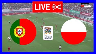 🔴NA ŻYWO Portugalia vs Polska  Liga Narodów UEFA  Mecz dzisiaj na żywo [upl. by Kit882]