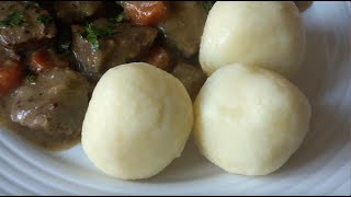 Classic German Potato Dumplings  Soft and Fluffy [upl. by Etram]