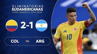 Argentina vs Colombia 12  All Goals amp Highlights  2024 [upl. by Cloris]