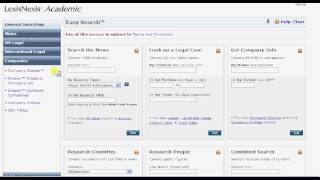 LexisNexis Company Search [upl. by Aleck986]