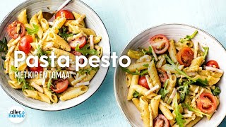 Pasta pesto met kip  Recept  Allerhande [upl. by Nnaeel]