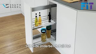 Learn How To Install VauthSagels SUB Side Pull Out Under Bench Unit  Available from Fit NZ [upl. by Kapoor]