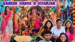 Ganesh Habba amp Visarjan 🪷✨🙏🏻Kannada VlogsNeela Patilkannadavlogs [upl. by Zeuqirdor]