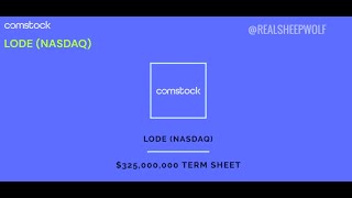 LODE Comstock Inc [upl. by Airyt]