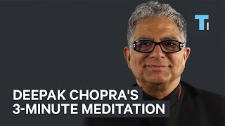 Deepak Chopras GoTo 3Minute Meditation To Stay Focused [upl. by Lednek11]