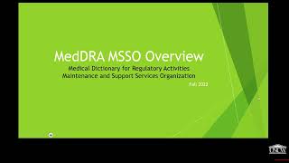 MedDRA MSSO Overview [upl. by Scheld]