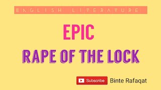 EPIC  THE RAPE OF THE LOCK [upl. by Zima]