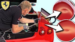 DOUBLE DENT damage on the FERRARI  Can I fix it [upl. by Thayne524]