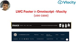 Create Footer in Omniscript using LWC [upl. by Aldred]