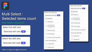 Multi Select  Selected items count  Multi Select component [upl. by Ameekahs]