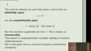 Constructive Type Theory and Homotopy  Steve Awodey [upl. by Hayott]