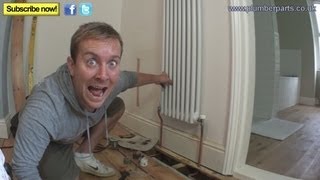 HOW TO INSTALL A COLUMN RADIATOR  Plumbing Tips [upl. by Yclehc]