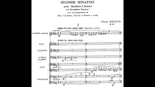 Charles Koechlin  Sonatina Op 194 n 2 for oboe damore and ensemble with score [upl. by Gleda]