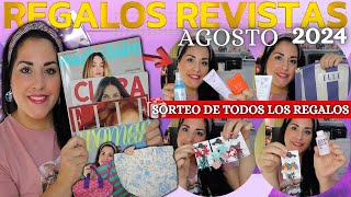 🎁REGALOS REVISTAS AGOSTO 2024🎁OS SORTEO TODOS LOS REGALOS EN ESTE VÍDEO QUE TRAEN REVISTAS [upl. by Sito593]