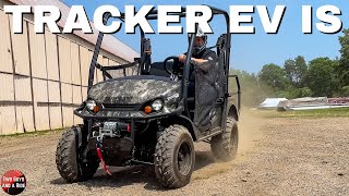 Trackers New Electric Side by Side Get Dirty with the EV IS [upl. by Nakeber687]