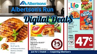 Albertsons Shopping  Digital Deals Jan 12th19th  Couponing Albertsons  Vons  Safeway Stores [upl. by Hauser]