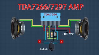 TDA 72667297 Power Amplifier  How to make stereo amplifier  Make TDA 72667297 amplifier at home [upl. by Fillander]