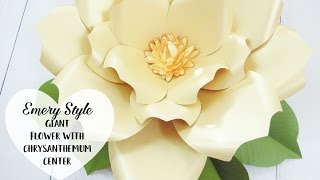 Emery Style Giant Paper Flower Step by Step Tutorial [upl. by Banyaz964]