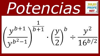 SIMPLIFICACIÓN DE EXPRESIONES CON POTENCIAS  Ejercicio 1 [upl. by Ayik]